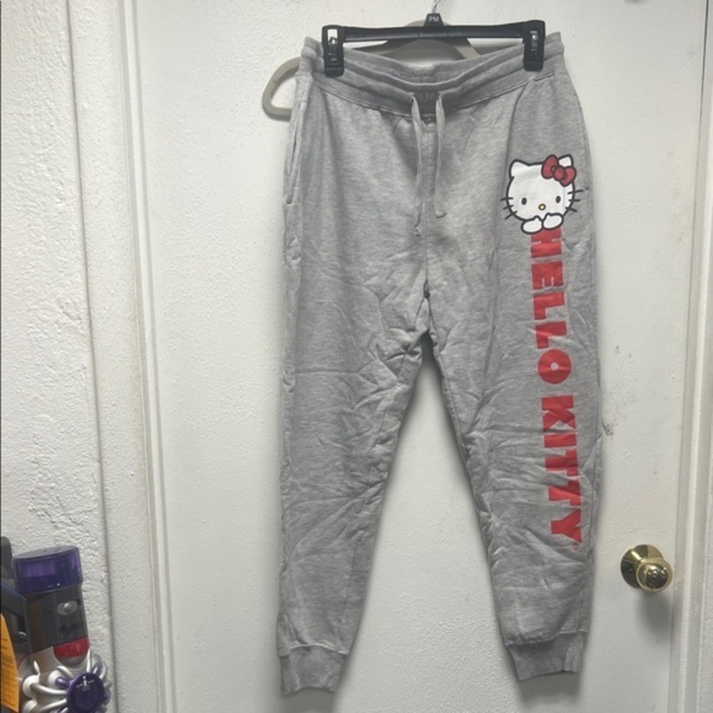 Hello Kitty Kids Joggers in Gray and Red
